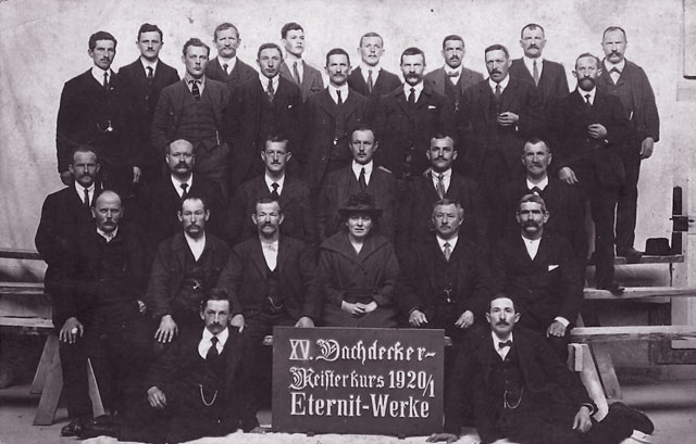 Hubschmied AG - Meisterschule bei Eternit 1920/21