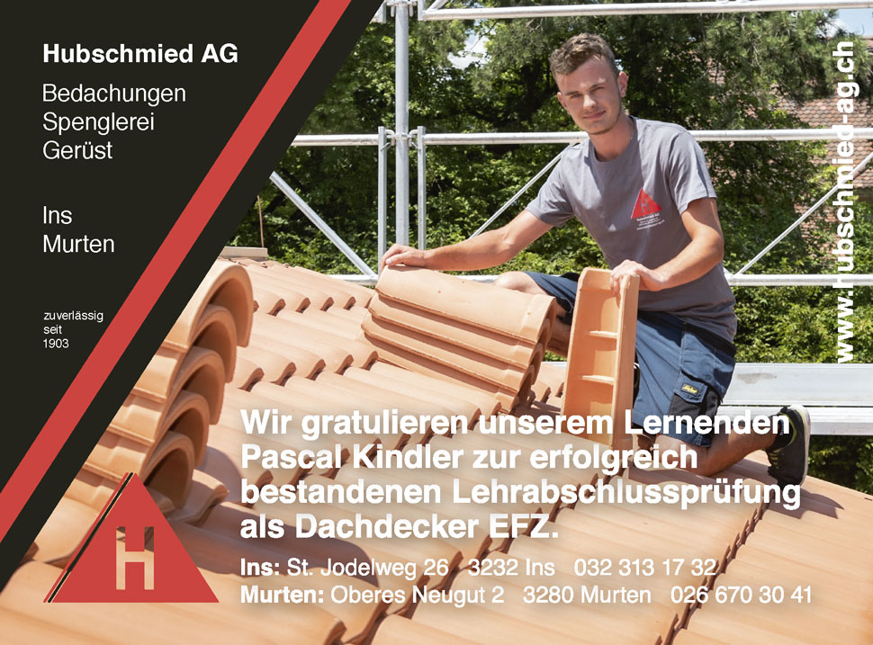 Hubschmied AG Lehrlinge 2019